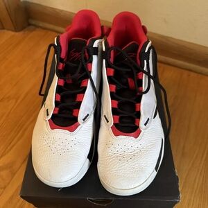 mens 11 Nike Air Jordan Max Aura 4 White Red Black Basketball Shoes DN3687-106